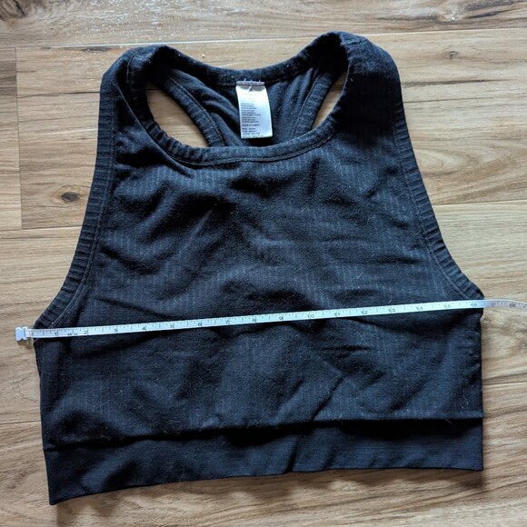 Good American Black Racerback Sleeveless Tank, 5/6 - Picture 4 of 5